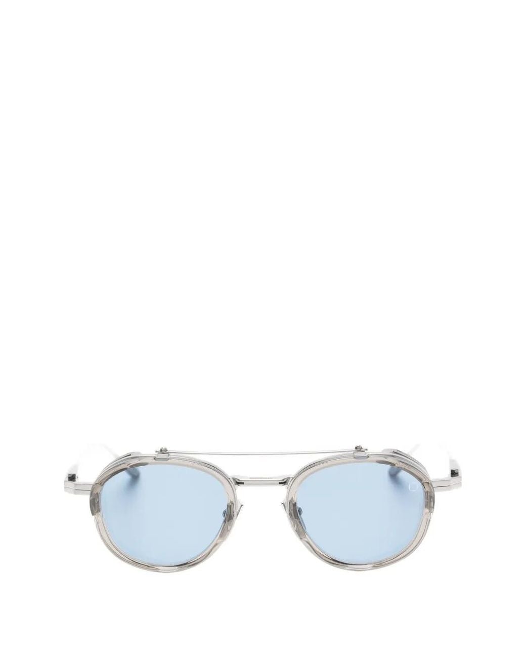 Akoni Blue Round-Frame Sunglasses