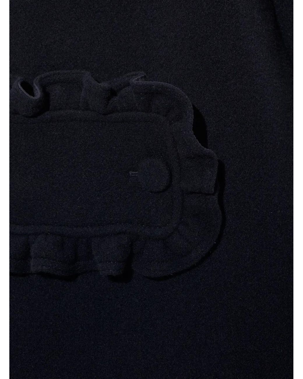 Moschino Blue Manteau À Col Pointu