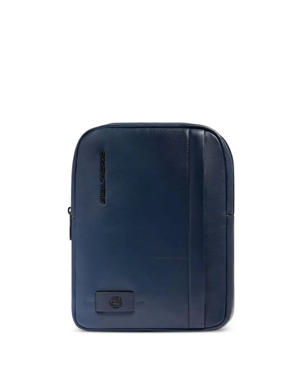 Piquadro Blue Pocket Leather Laptop Bag for men