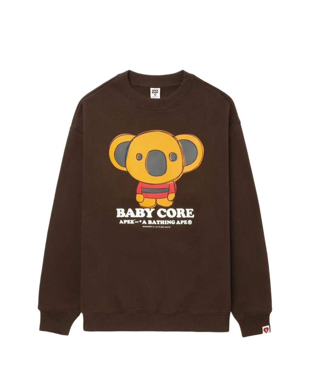 AAPE BY A BATHING AP Brown Baby Core Sweatshirt