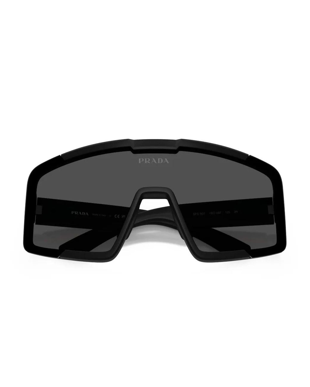Prada Linea Rossa Black Geometric Sunglasses for men