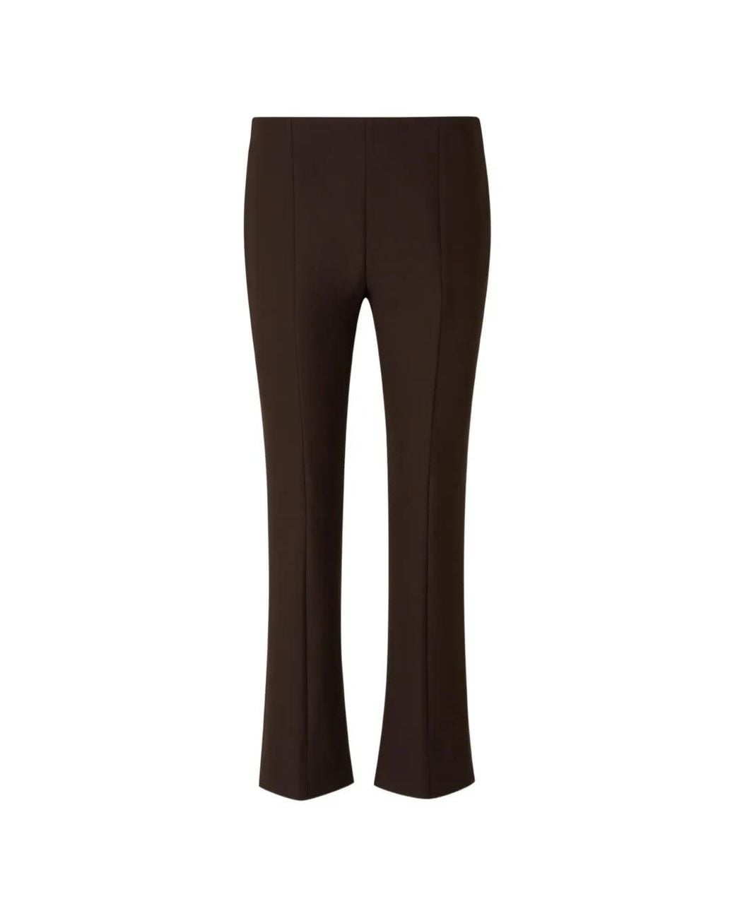 Peserico Brown Pressed-Crease Flared Trousers