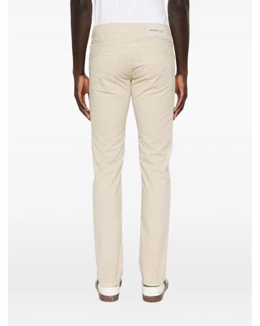 Jacob Cohen White Nick Slim-Fit Trousers for men