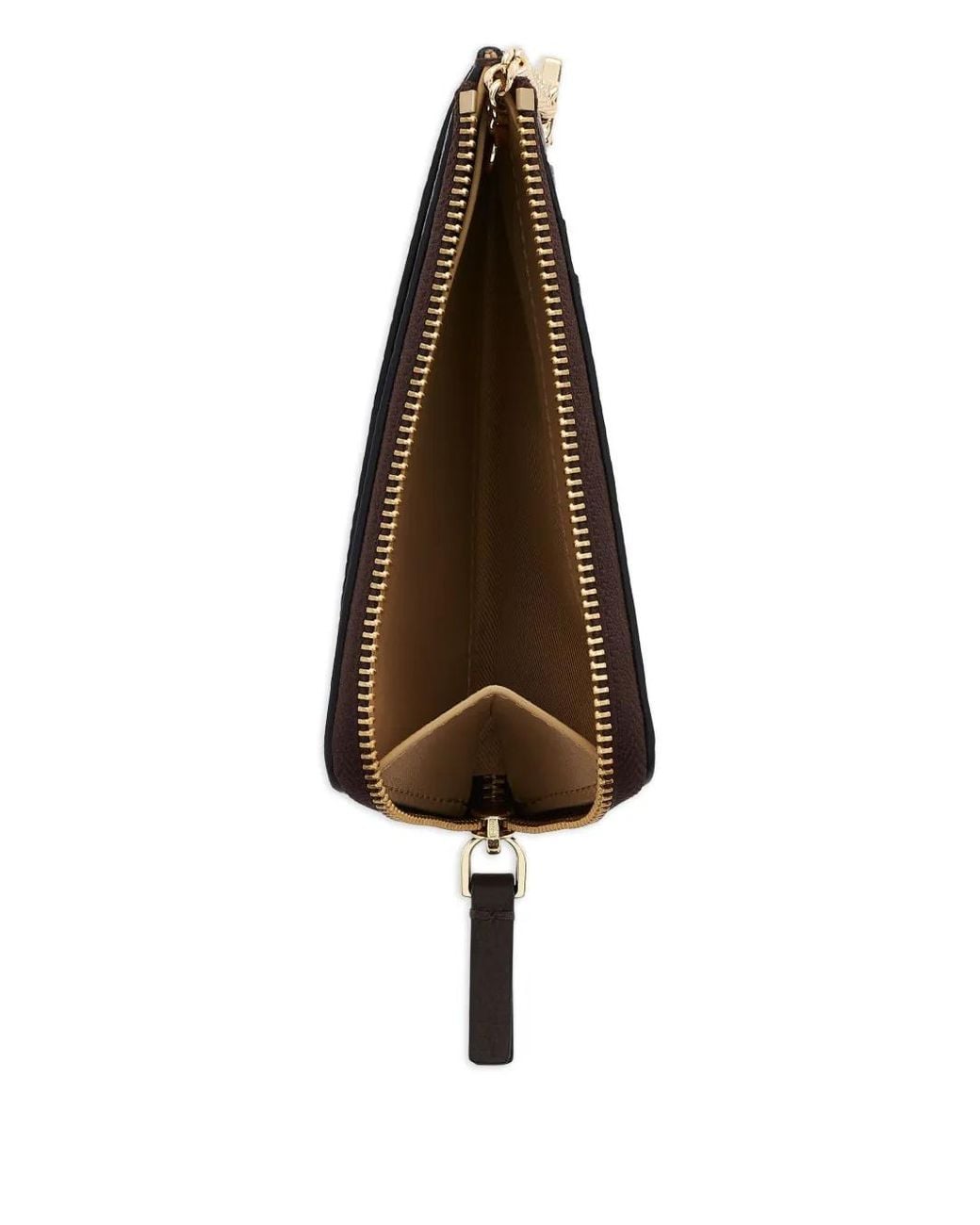 Marc Jacobs Brown Top-Zip Leather Wallet