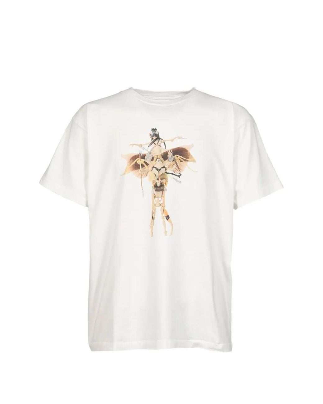 SHT White World Of The Sandstorm Graphic-Print T-Shirt for men