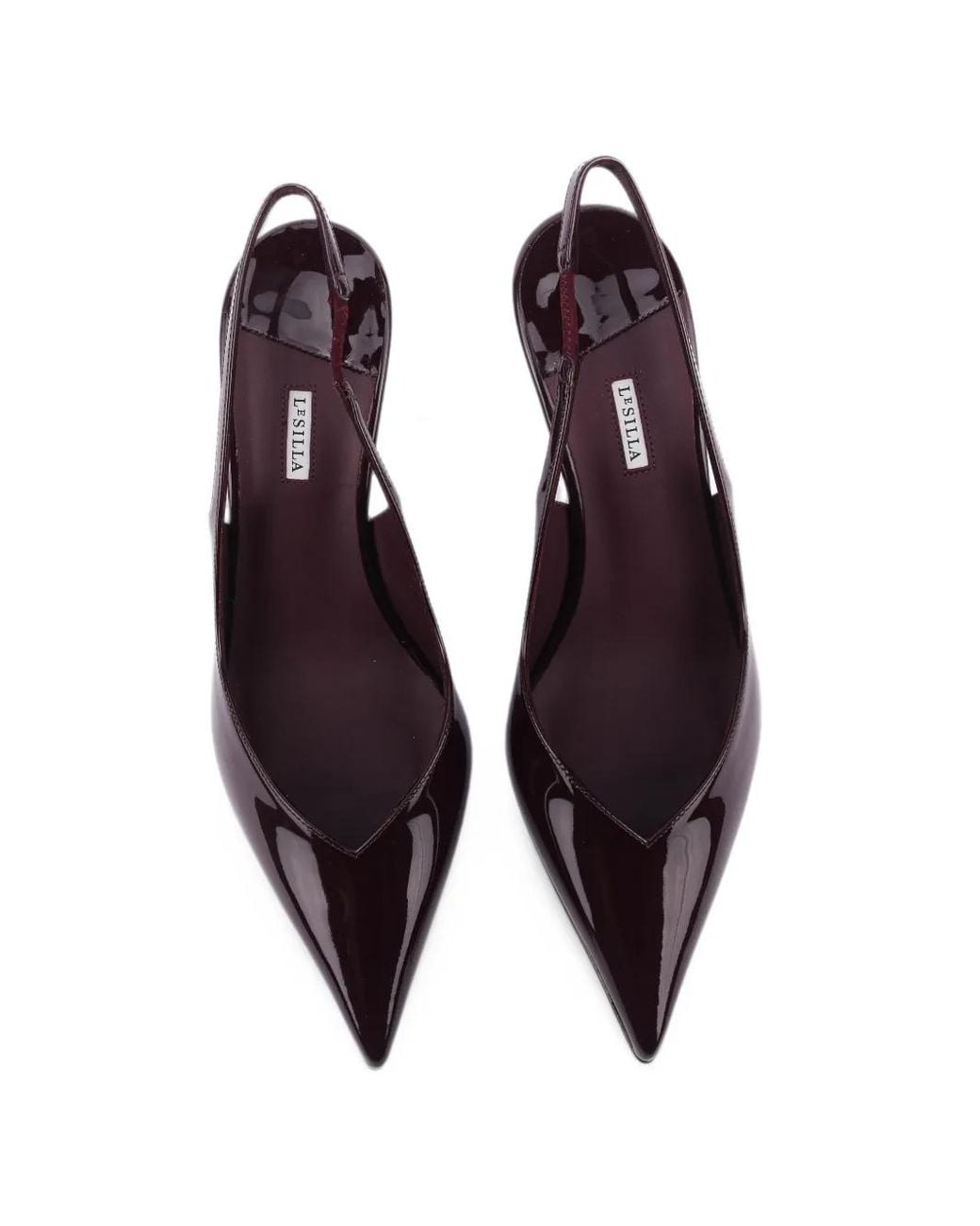 Le Silla Blue Vivienne Patent Leather Slingback Pumps