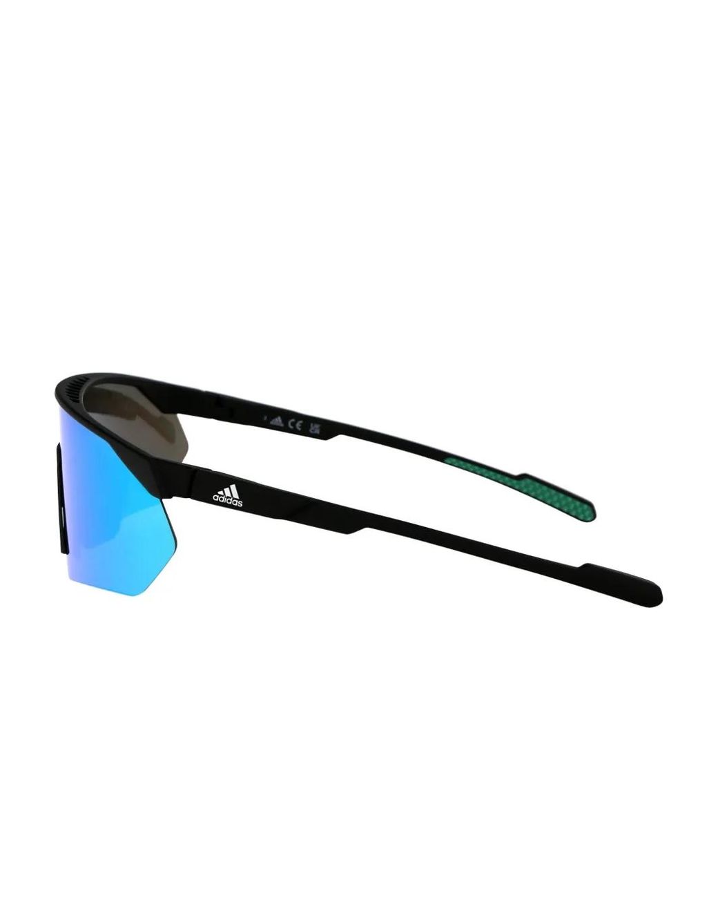 Adidas Green Geometric-Frame Sunglasses
