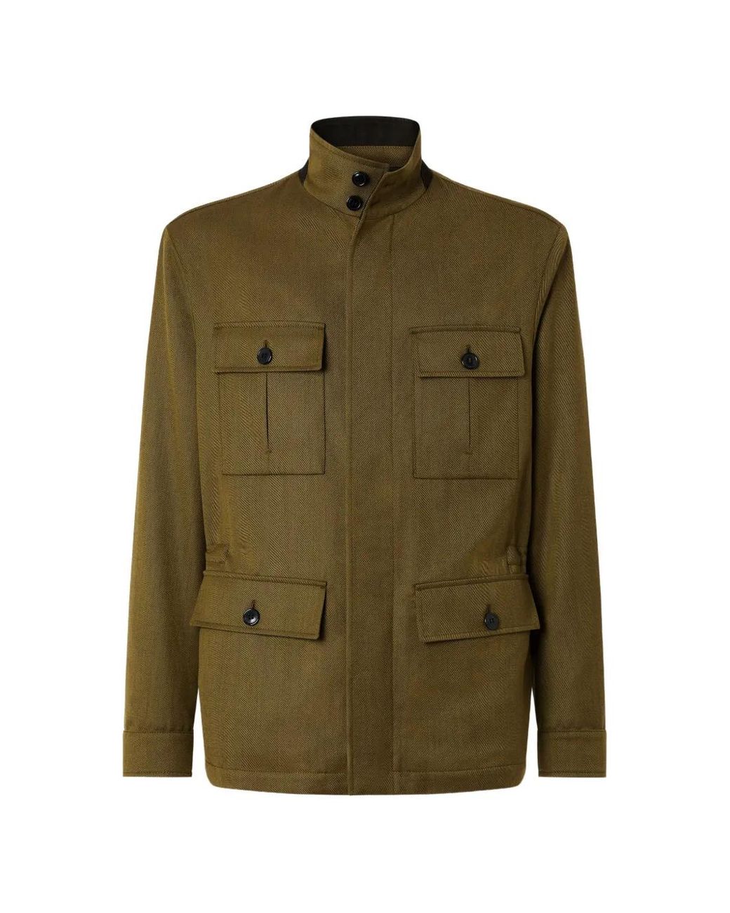 Zegna Green Four-Pocket Jacket for men