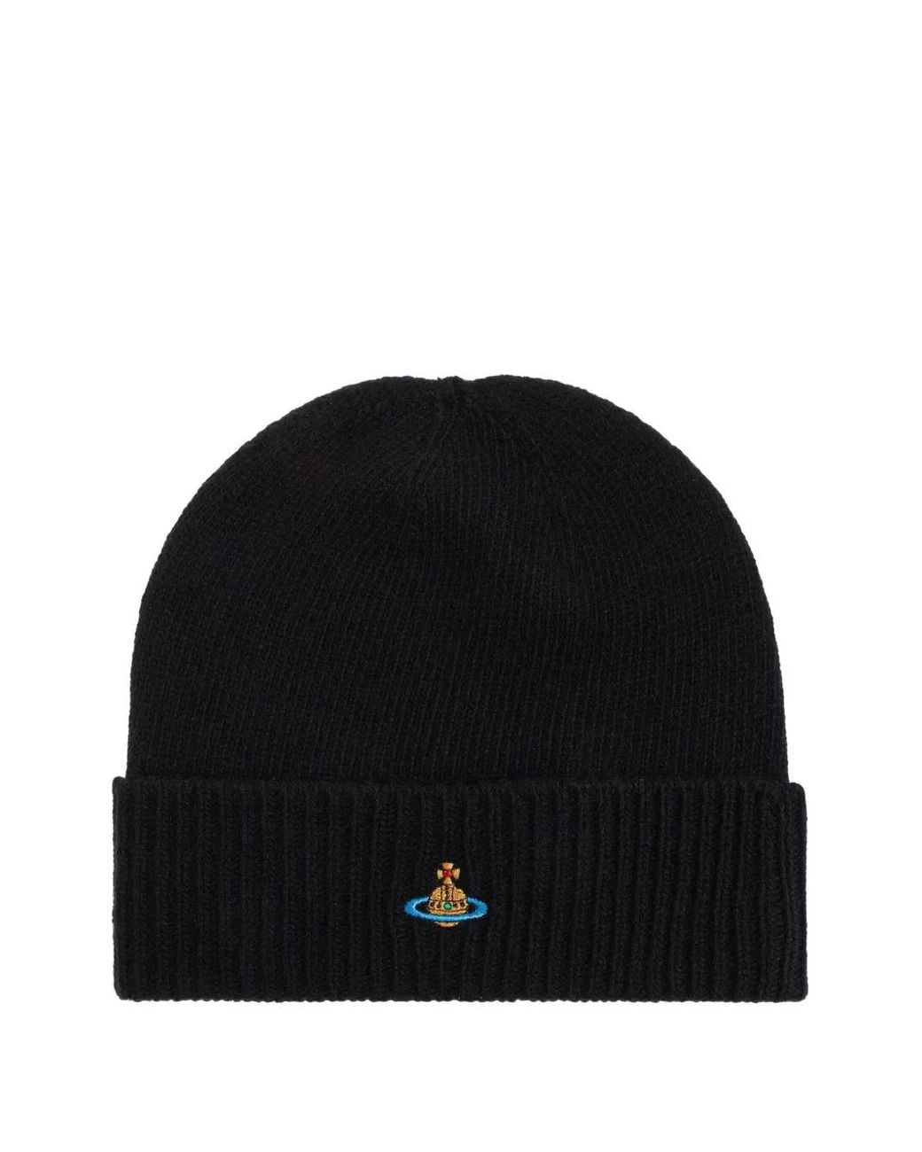 Vivienne Westwood Black Cashmere Beanie