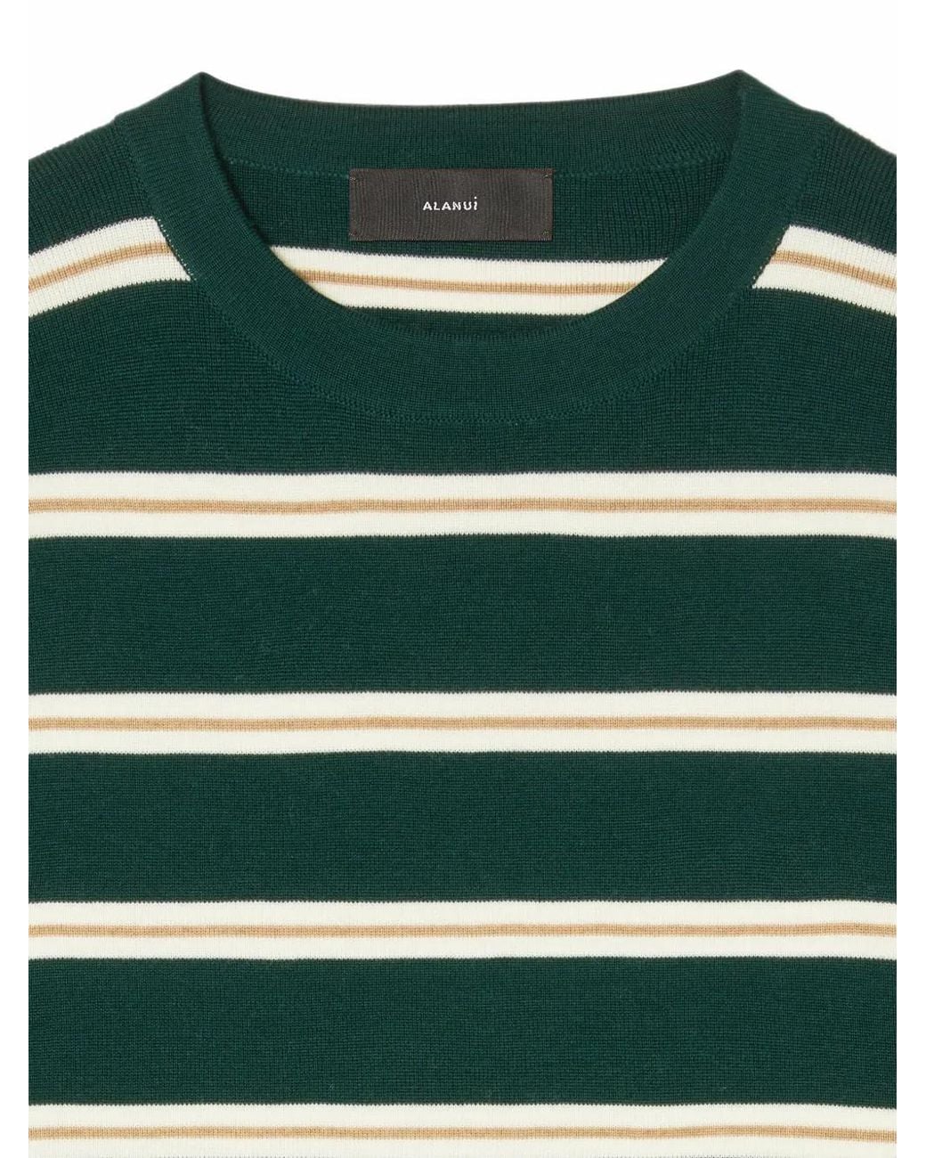 Alanui Green Rugby Club Layered-Sleeve T-Shirt for men