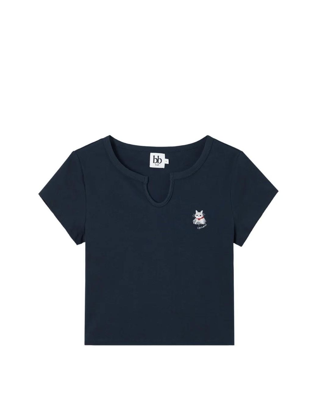 B+ AB Blue Cat-Patch T-Shirt