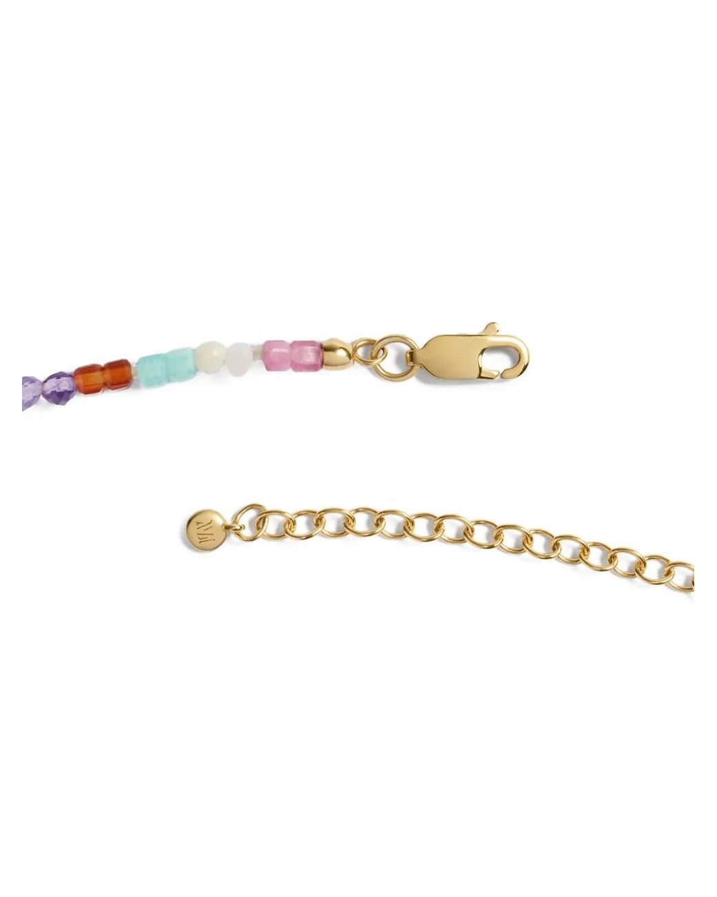 Monica Vinader Metallic Freedom Beaded Gemstone Necklace
