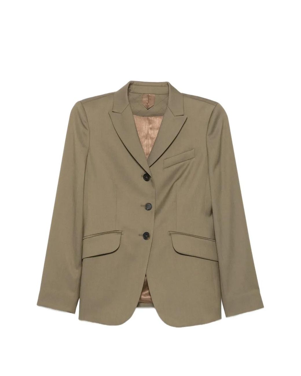 Max Mara Green Single-Breasted Blazer