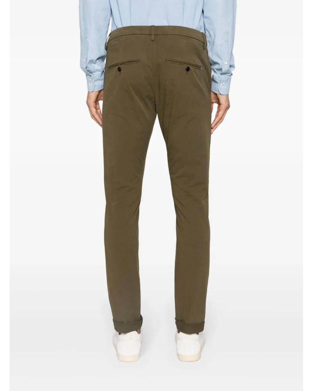 Dondup Green Gaubert Slim-Fit Chinos for men
