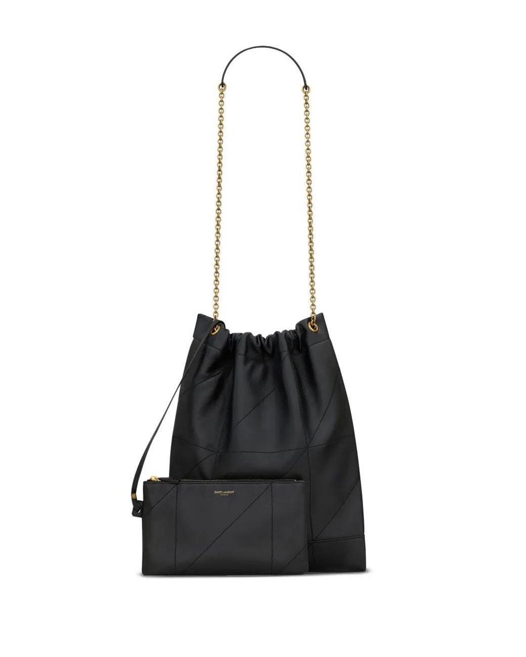 Saint Laurent Black "Jamie Pochon" Bucket Bag