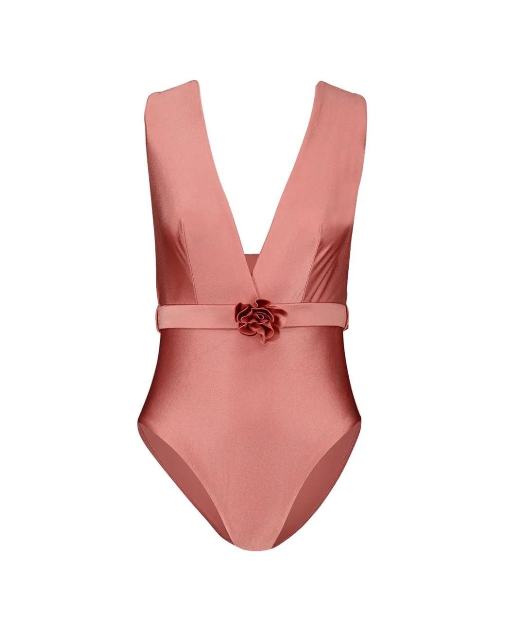Zimmermann Pink Flower Lucky Swimsuit