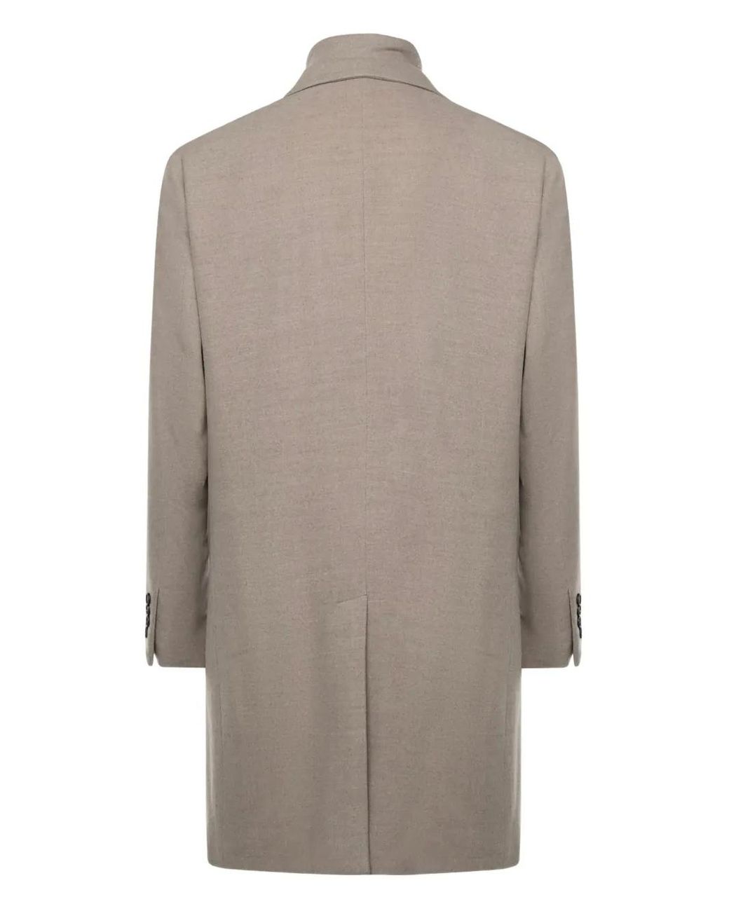Abrigo Con Botones Y Cremallera Eleventy de hombre de color Gray