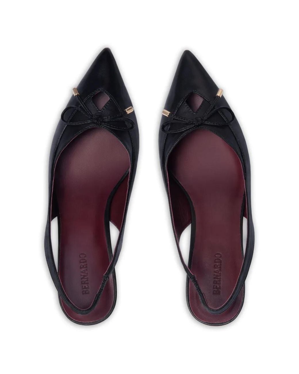 Bernardo Blue Misha Pointed-Toe Bow Pumps