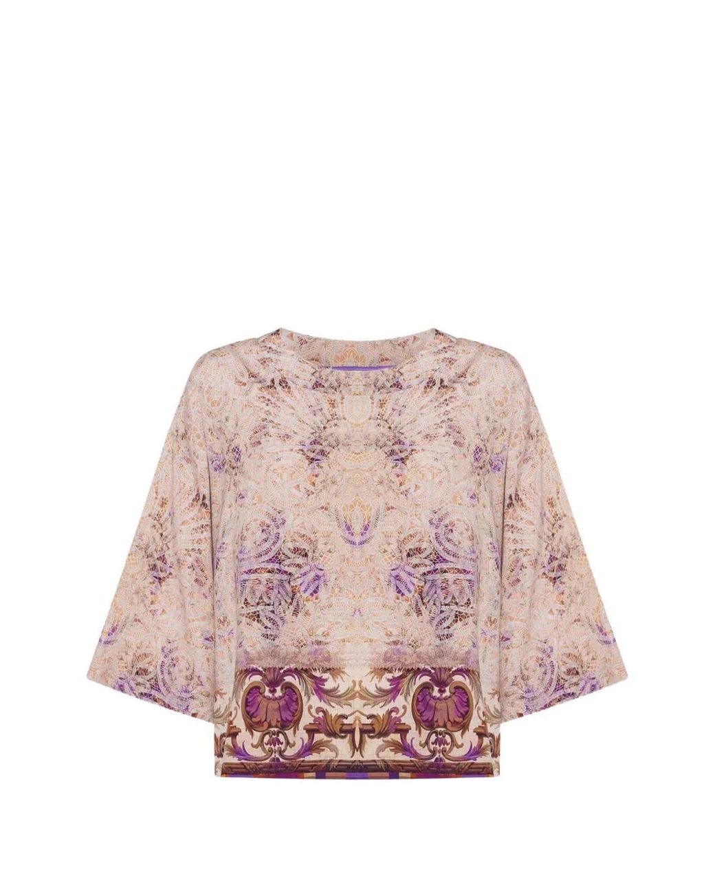 Pierre Louis Mascia Pink Adanastr Paisley-Print T-Shirt