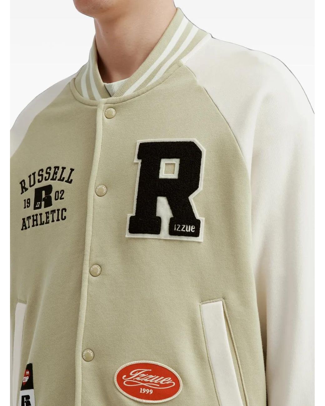 Izzue White Logo-Patch Sweatshirt for men