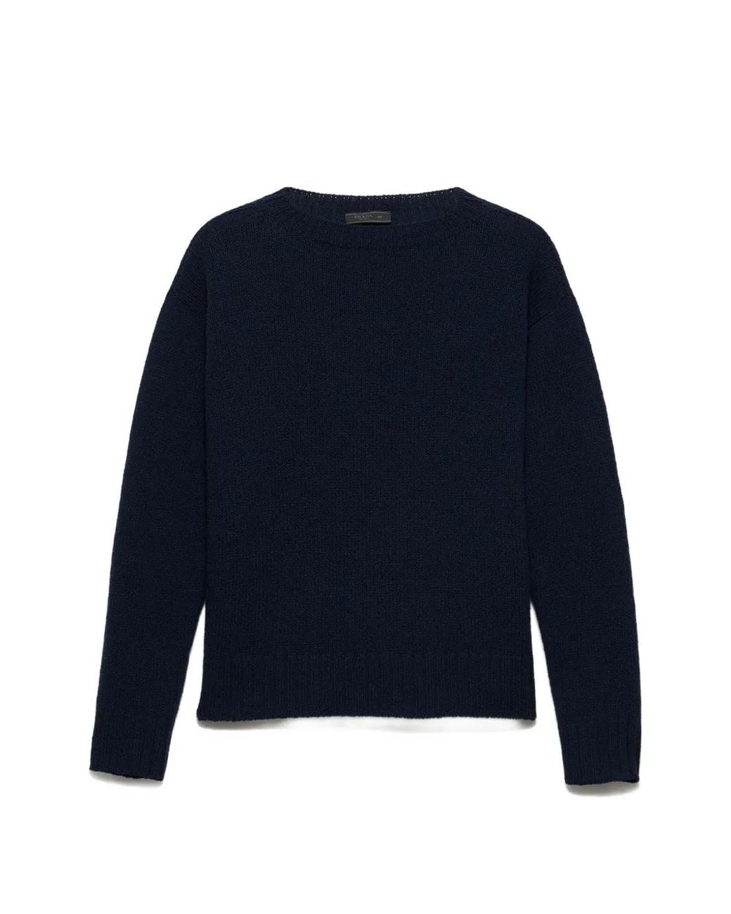 Prada Blue Long-Sleeves Sweater for men
