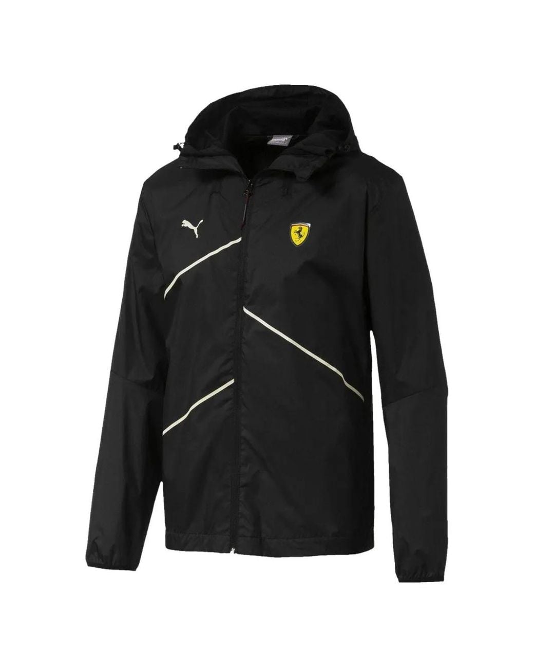 PUMA Black X Ferrari Logo-Detail Jacket for men