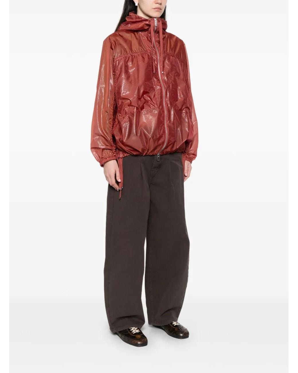 DUNO Red Karta Hooded Zip Jacket