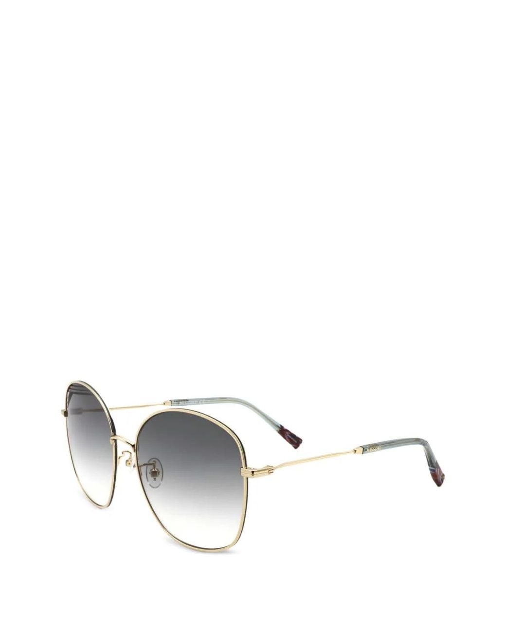 Missoni White Geometric-Frame Sunglasses