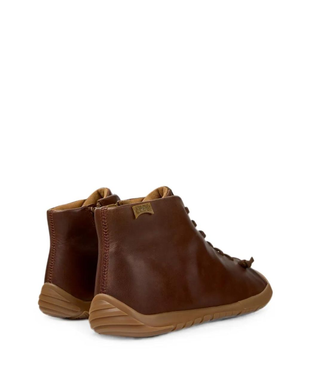 Camper Brown Peu Path+ Leather Ankle Boots for men