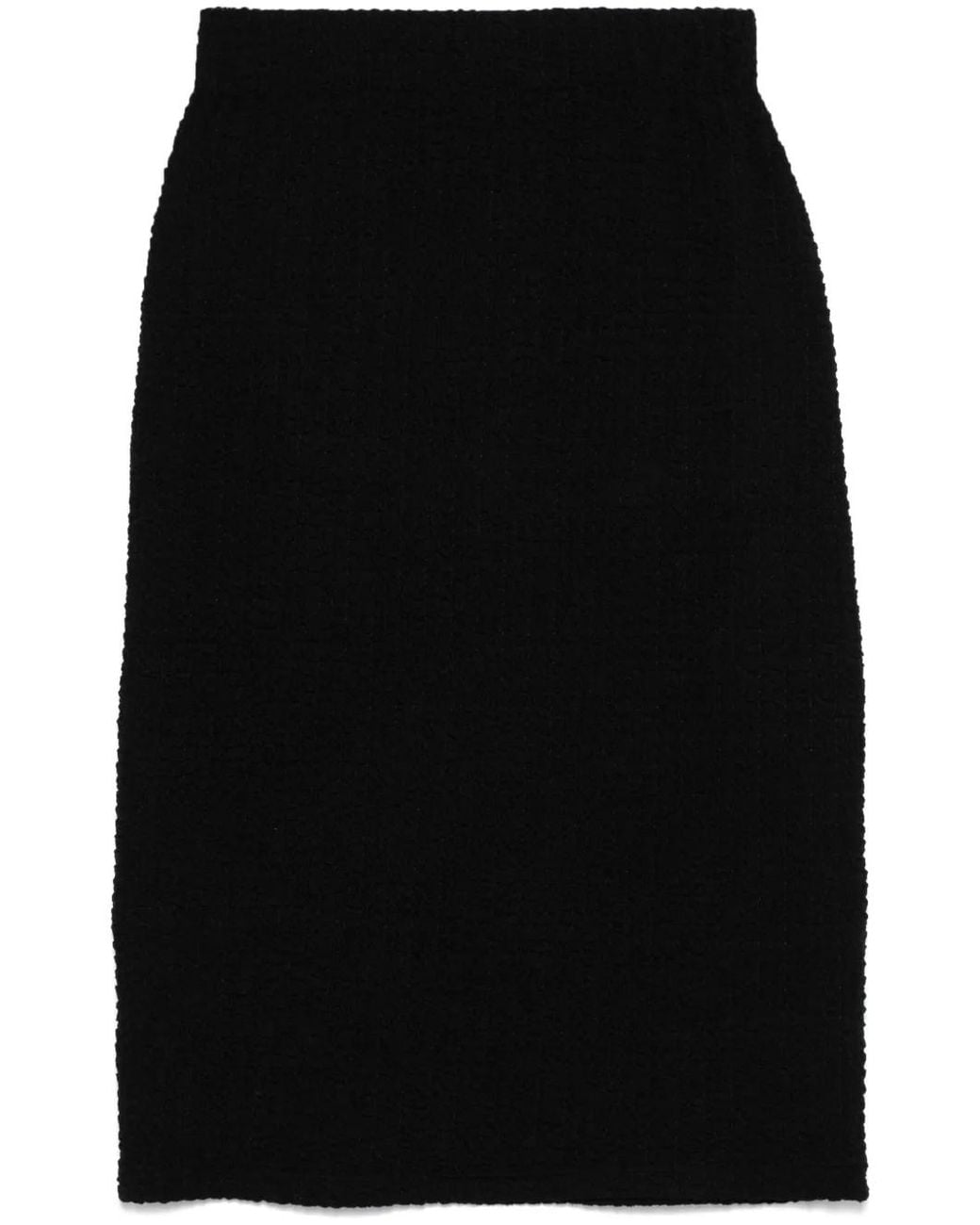 Vince Black Smocked Midi Skirt