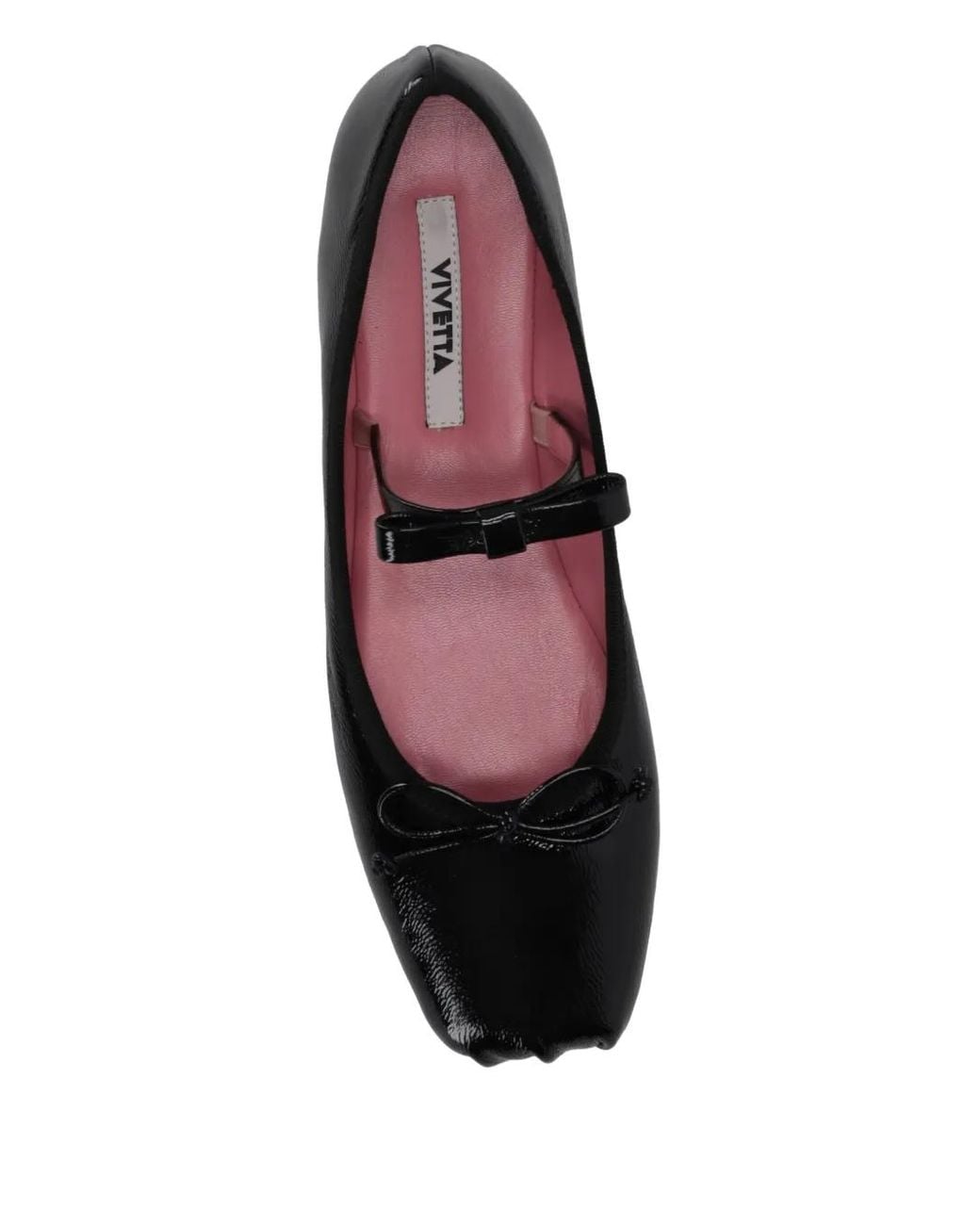 Vivetta Black Ballerina Classic Bow-Strap Ballet Flats