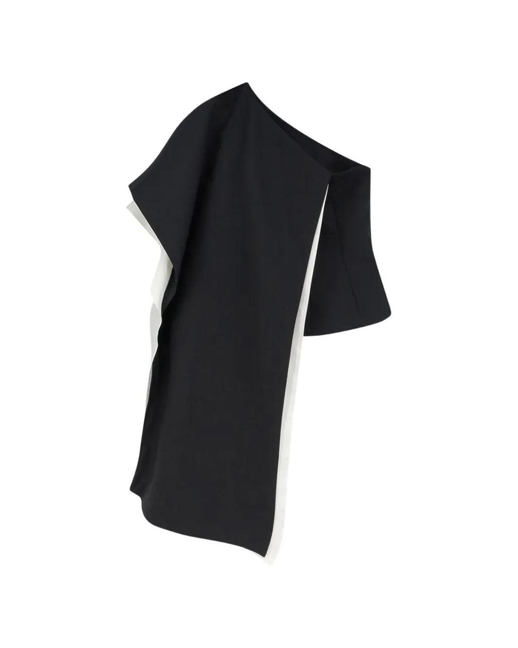 Rohe Black One-Shoulder Top