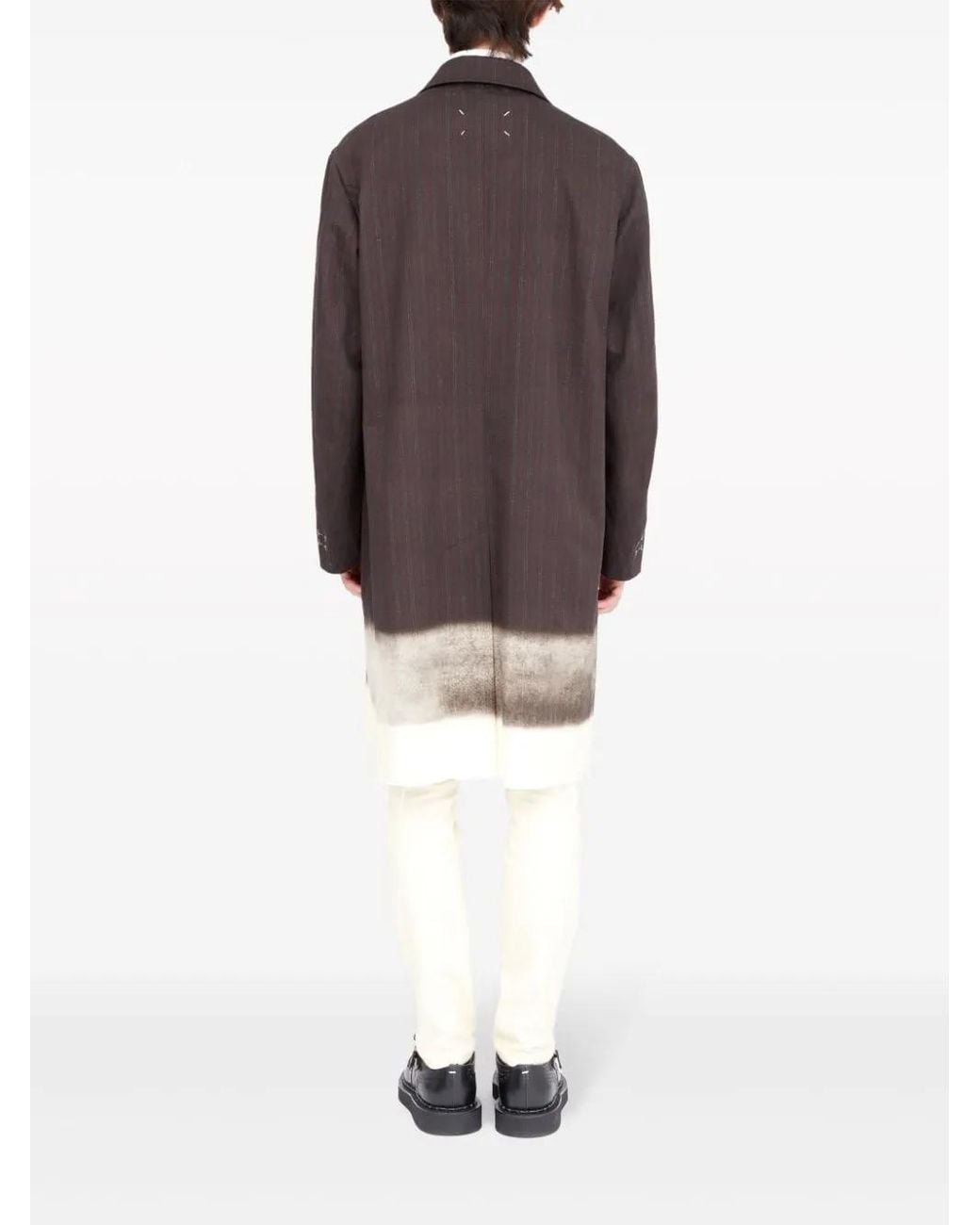 Maison Margiela Purple Trompe L'Oeil-Print Cotton Coat for men
