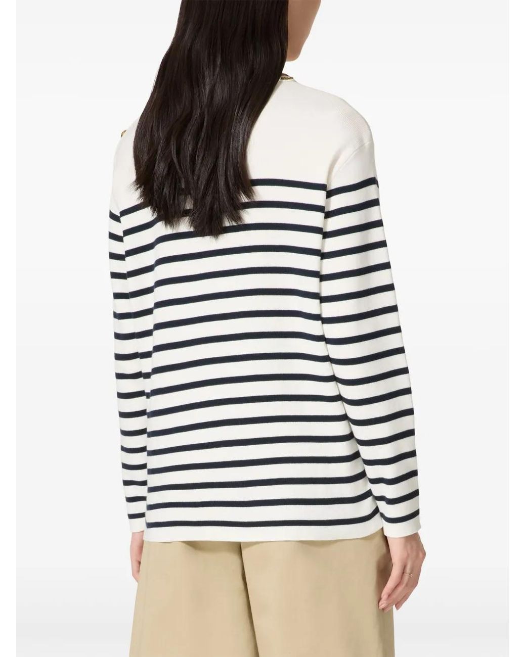 Valentino Garavani Blue Embroidered Sweater