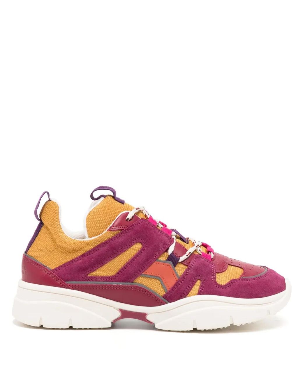 Isabel Marant Pink Garnet Sneakers Polyester, Leather