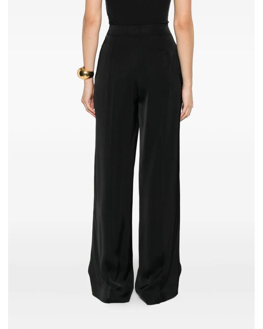 Jil Sander Black Pressed-Crease Trousers