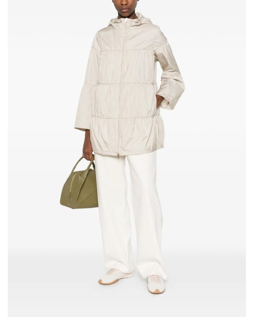 Herno White Chantilly Polyamide Parka