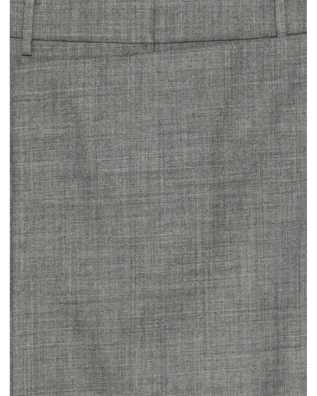 Tibi Gray Jupe Mi-Longue À Fente Au Dos