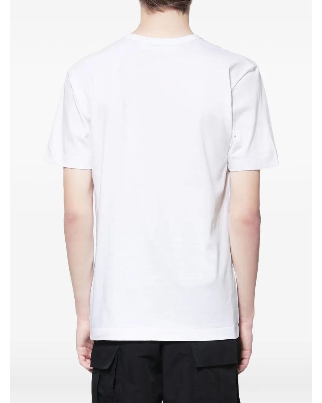 COMME DES GARÇONS PLAY White Heart-Graphic T-Shirt for men