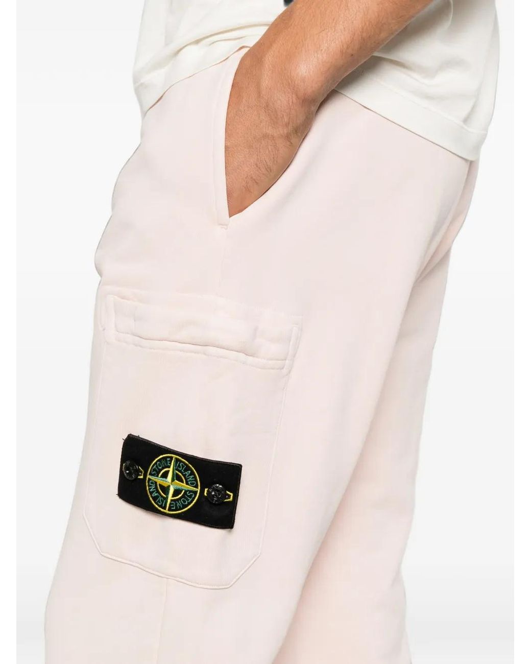 Stone Island Cargo Trainingsbroek in het White voor heren