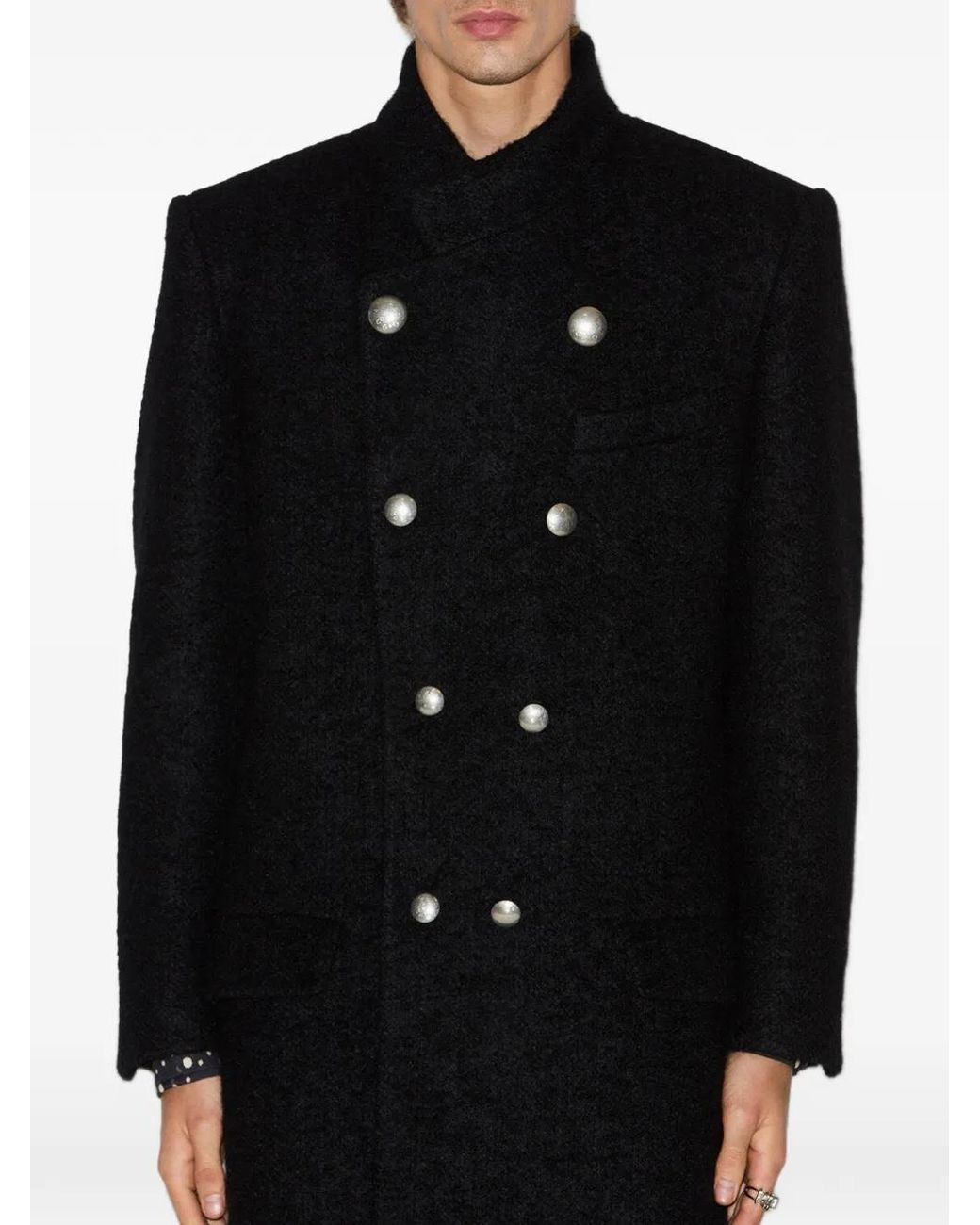 Isabel Marant Black Gil Coat for men