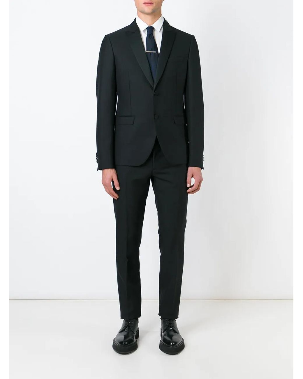 Valentino Garavani Black Smoking Suit for men