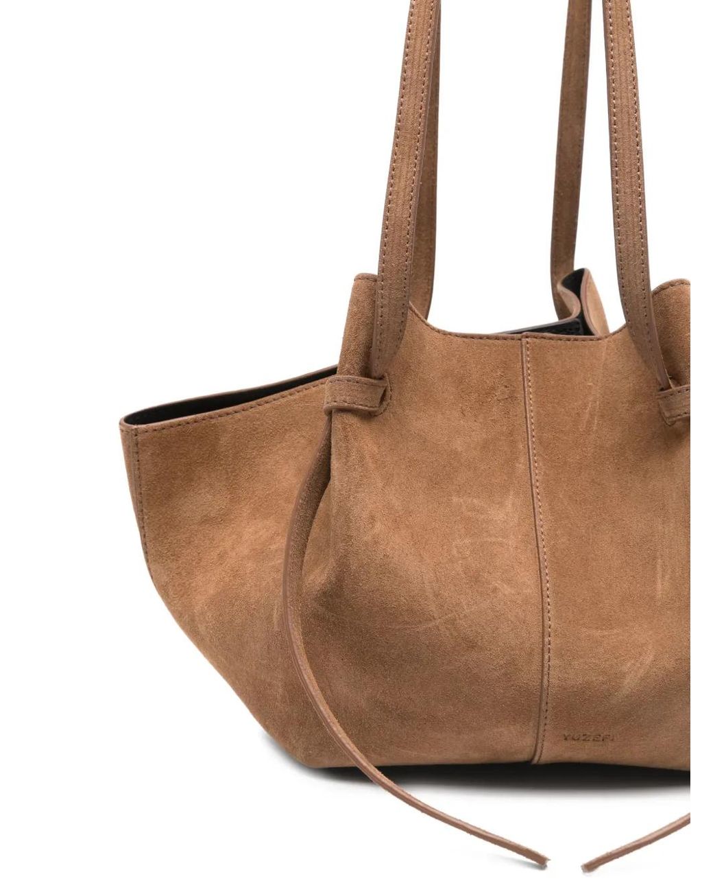 Yuzefi Natural Mochi Knot-Detail Shoulder Bag