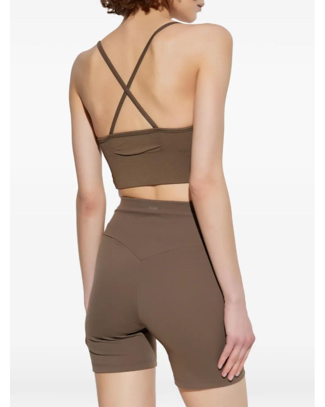 Rethinkit Studios Brown Hilde Cross-Back Top