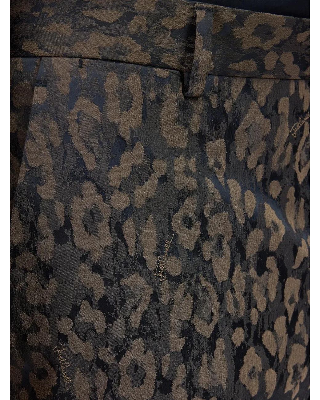 Just Cavalli Black Animal-Print Jacquard Suit for men