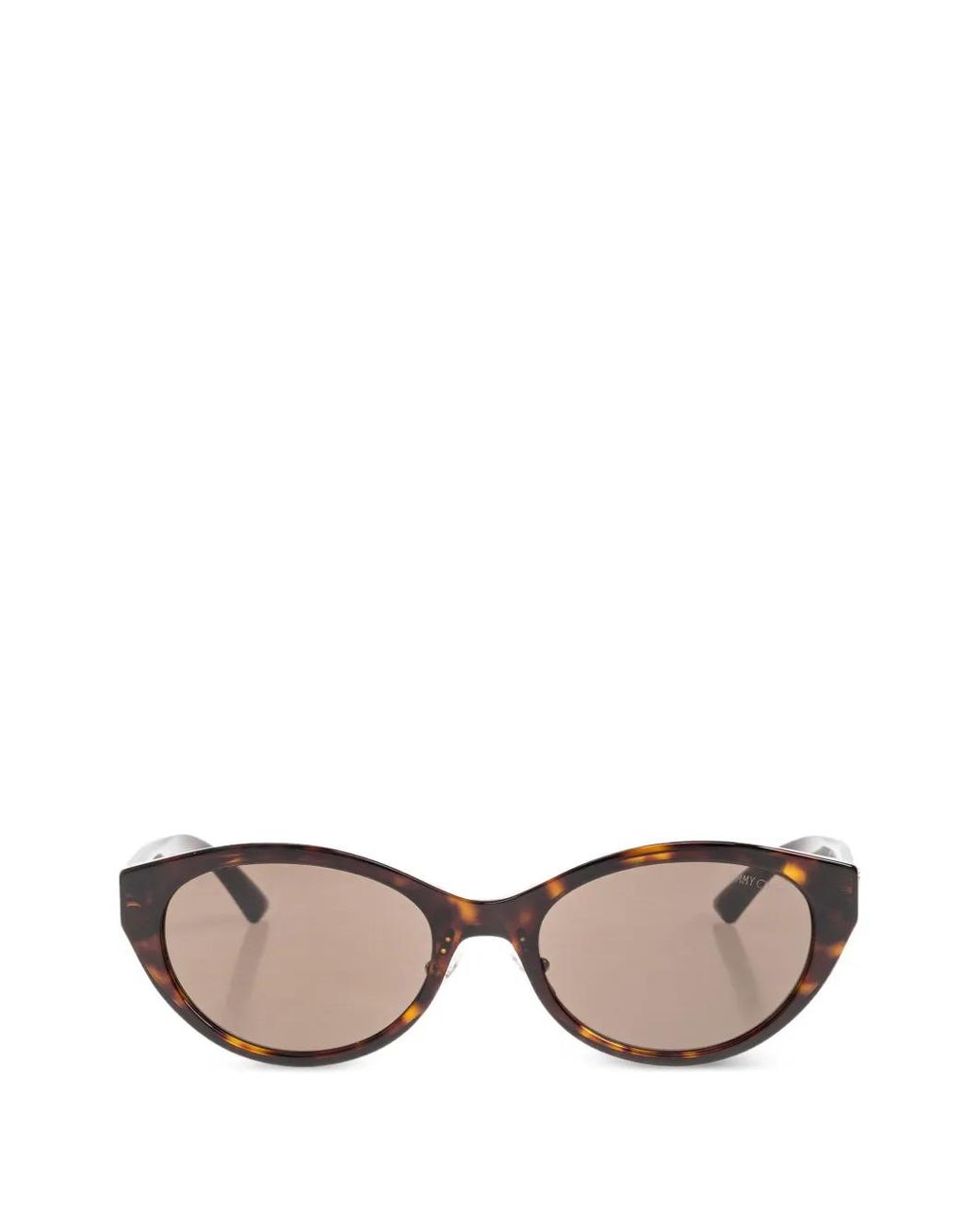 Jimmy Choo Brown Tortoiseshell-Effect Cat-Eye Sunglasses