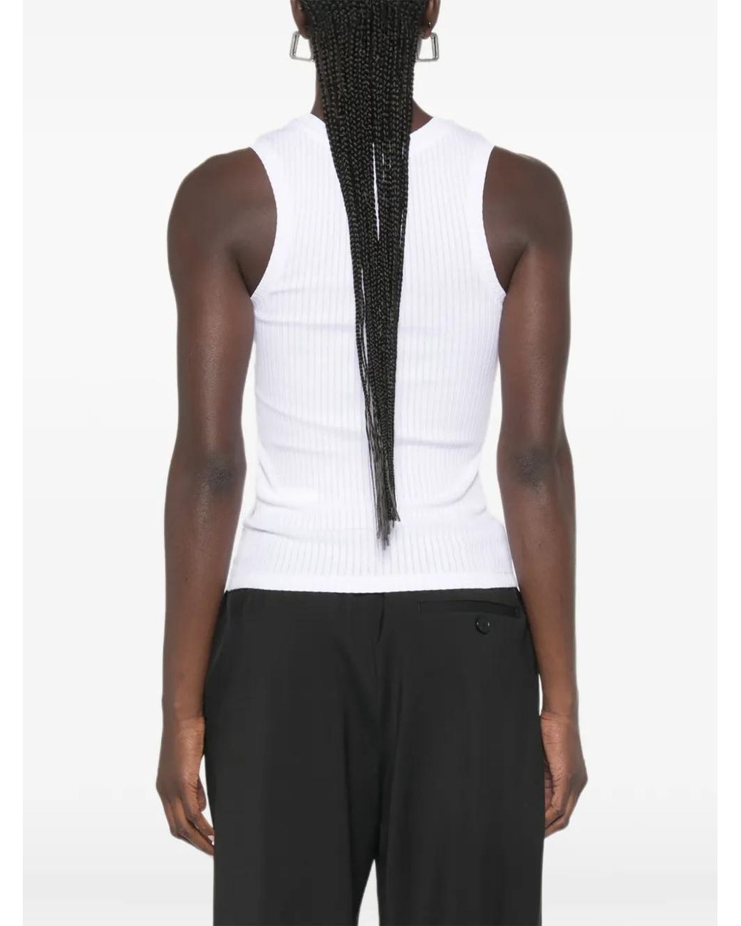 Loewe White Cotton Tank Top