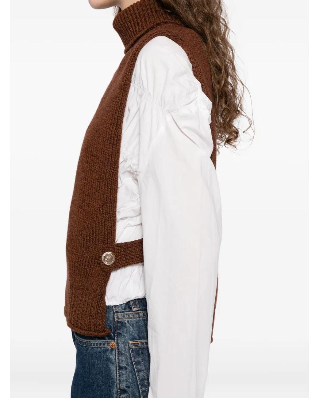 Barrie Top Met Logoknoop in het Brown