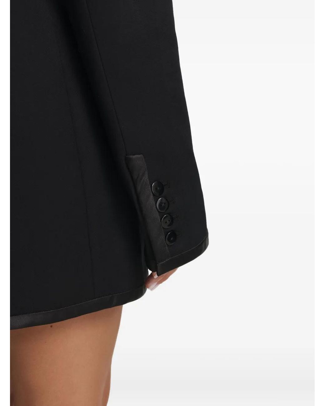 CuAnna Black Mira Double-Breasted Blazer