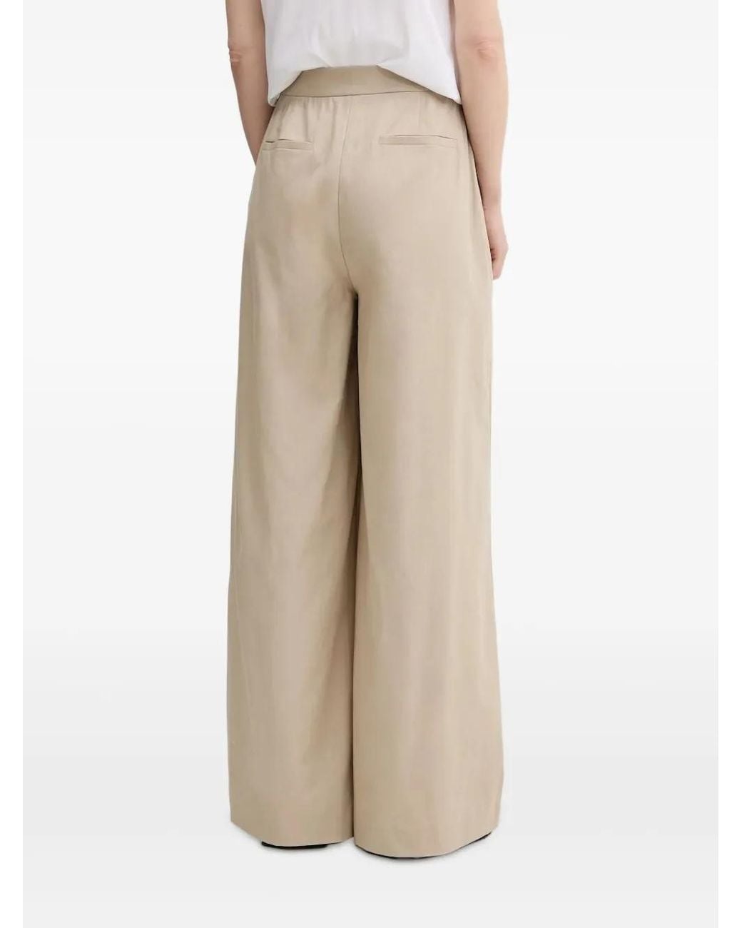 Barbour Natural Pleated Trousers